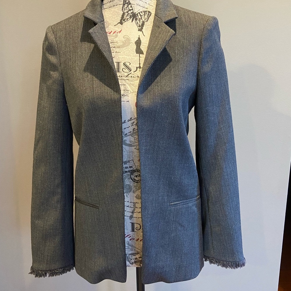 Zadig & Voltaire Grey Volley Fringe Suit (Jacket and Pants)--THIS ITEM HAS SOLD